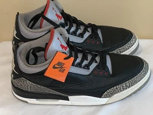 Nike Air Jordan Retro 3 Black Cement 2017 Stil 854262-001 Größe 16 - Bild 1 von 5