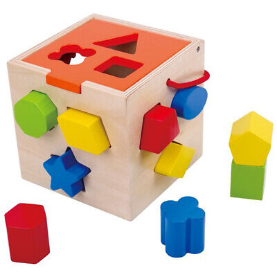 Wooden Shape Sorter From Tooky Toys Problem Solving Social Skills Ages 1+ • 15.49£