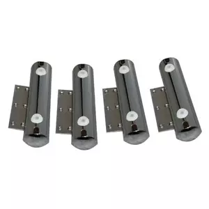Muebles de metal de lujo cromado tubo patas sofá cama sillas pies x4 - Imagen 1 de 2