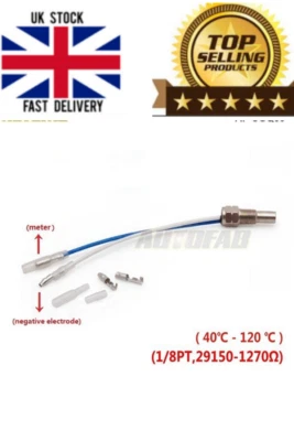 Car Aftermarket Gauge Universal Water Temperature Sensor Oil Temp Sender NPT1/8  - Image 1 of 4