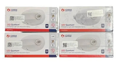 4X Lithonia Lighting LED Quantum Emergency Light ELM2L M12 1.2W Dual Voltage - Image 1 of 4