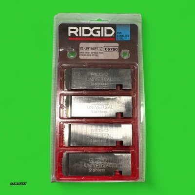 RIDGID 66780 1/2-3/4'' BSPT UNIVERSAL HIGH SPEED DIES FOR STAINLESS STEEL - Image 1 of 3