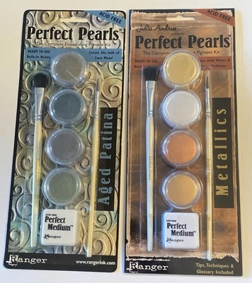 Ranger Perfect Pearls Pigment Powders -Acid Patina PPP21803 & Metallics PPP15963 - Image 1 of 4
