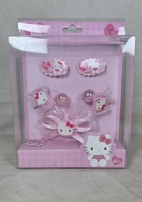 NUEVO CON ETIQUETAS Hello Kitty 6 Piezas Accesorios para el Cabello Foto 1 de 4