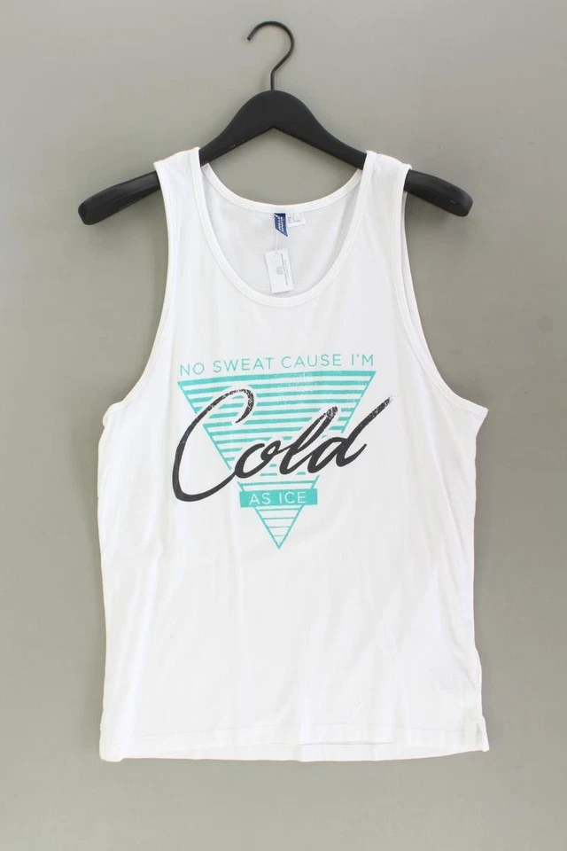 ✅ H&M Top per uomo taglia 46, S bianco di cotone ✅ - Immagine 1 di 4