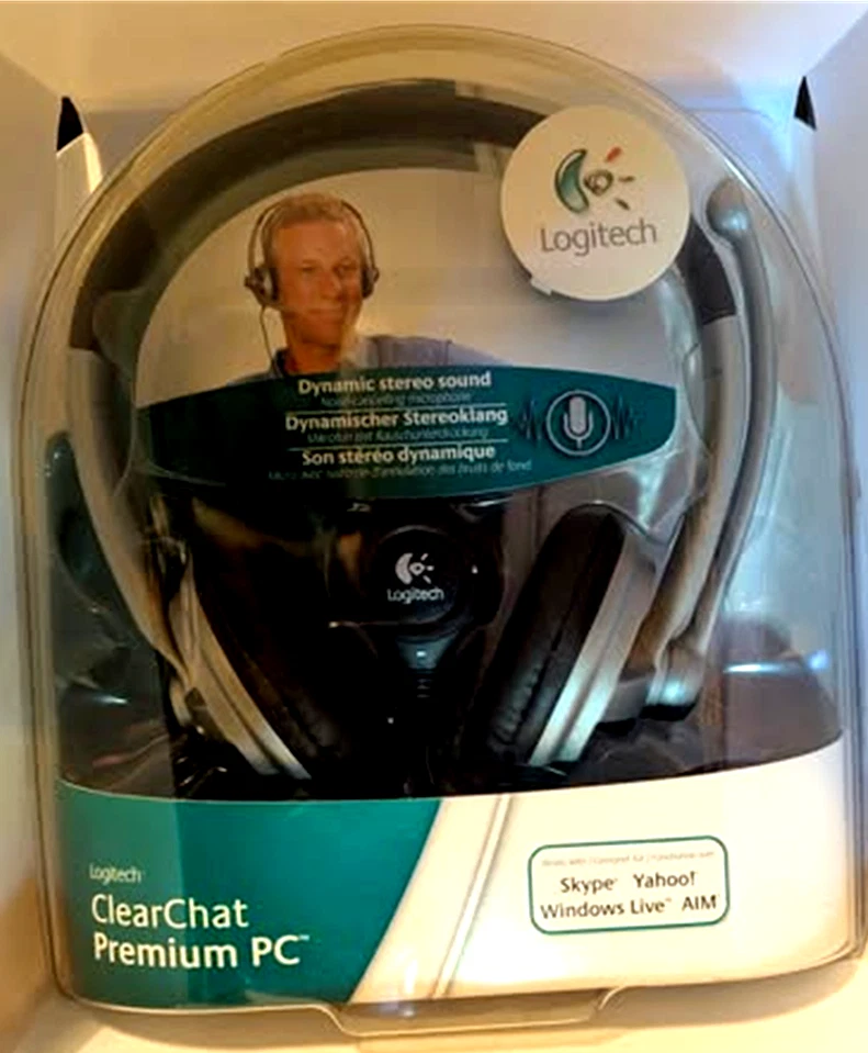 Logitech ClearChat Premium Headphones | Noise-Cancelling Mic | New & Unopened - Image 1 of 4