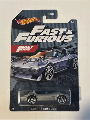 Corvette Grand Sport 5/5 Fast & Furious Fast Five Silver 2020 Hot Wheels - Image 1 of 3