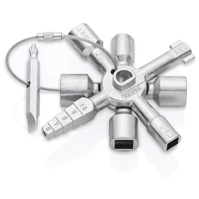 Knipex TwinKey Control Cabinet Key And Shut Off Systems 92mm 23608 - Image 1 of 4