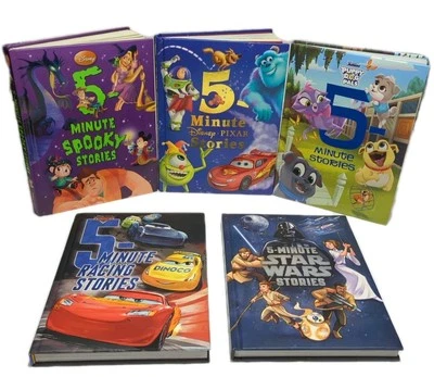 Disney 5 Minute Stories Hardcovers Picture Book Collection Lot Of 5 Pixar - Image 1 of 4