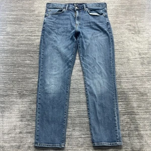 Pantalones de mezclilla Gap talla 36x30 para hombre ajustados rectos tiro medio azul - Imagen 1 de 10