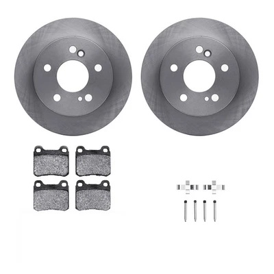 For Mercedes-Benz 190D 84-89 eLINE Series Rear Brake Kit w Ceramic Pads - Image 1 of 4