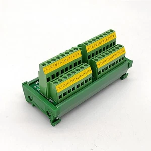 DIN Rail Mount 2x16 Position Power Distribution Module Board - Picture 1 of 7