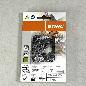 STIHL OEM Motorsägenkette 12" (30cm) 3670 005 0064 | 71 PM3 64 Antriebsglieder - Bild 1 von 11