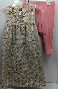 Tea Collection Girls Sz 8 South Africa Cactus Flower T Back Jumper Capri Legging - Picture 1 of 11
