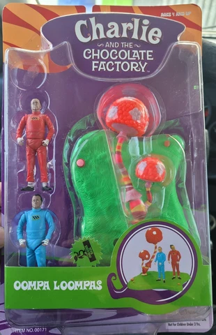 Charlie & the Chocolate Factory Oompa Loompas Figure Funrise Toy Corp NEW in box Cover