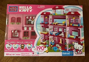 New in sealed box Mega Bloks Hello Kitty Grand Hotel Sanrio 191 Pcs #10896 RARE - Picture 1 of 9