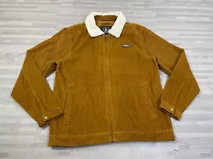 Volcom Halecrest Jacket Corduroy Sherpa Collar Mens M Medium Full-Zip Brown $90 - Picture 1 of 7