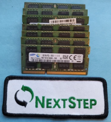 RAM para portátil Samsung 8 GB 2Rx8 PC3L-12800S **Lotes de 8** Foto 1 de 2