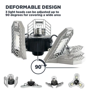 Three Led Garage Light- Led Adjustable Light-Basement Led Light - Picture 1 of 12