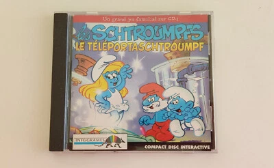 RARE LES Schtroumpfs Le Teleportaschtroumpf Smurfs Philips CDI Cd-i Interactive - Image 1 of 3