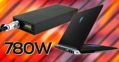 780W AC Adapter; for MSI GE76, GT76, GT77, GE78HX Raider, Titan 18HX; w/DC Cable - image 1 of 4