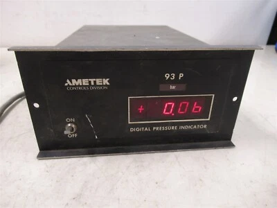 Indicador de presión digital Ametek 93P 93PG0010BDE8B 0-100 barras medidor de panel Foto 1 de 4