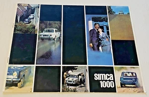 Brochure Publicitaire SIMCA 1000 - 1964 ? - Bel Etat. - Imagen 1 de 5