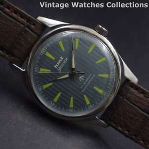 Used HMT 17jewels Winding 35mm Wrist Watch For Men's Wear B-2562