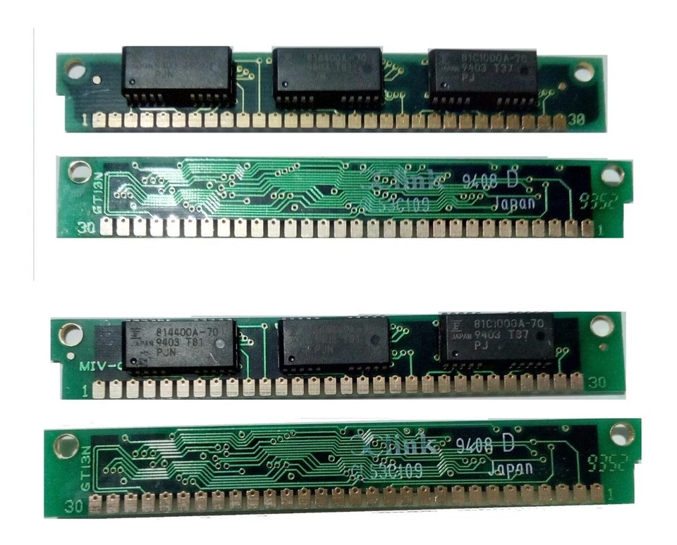 CLink 1MB 30-Pin SIMM RAM DRAM Memory Module 70ns CL53C109  - Image 1 of 1