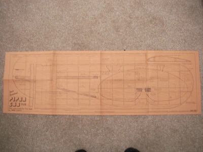 Aeromodeller Plans of the Piper Cub a scale model of 52" wingspan January 1979 - Image 1 of 2