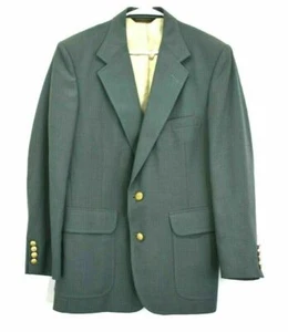 Hardwick Clothes Men's Long Sleeve 2 Button Front Lined Blazer Suit Jacket Green - Picture 1 of 6