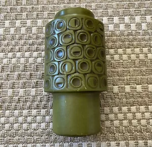 McCoy USA 36 Scandia Mid Century Modern MCM Circles Tall Vase - Green - Picture 1 of 12