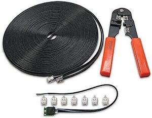 Digitrax LNCMK All Scale LocoNet Cable Maker Kit -- 50' Loconet Cable, Crimper