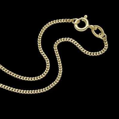 Kette Panzerkette 1,4 mm Gold 24 Karat vergoldet gelbgold Damen Herren K2691L - Bild 1 von 4