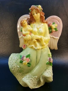 Statuina angelo con bambino 8,5" AG286 - Foto 1 di 7
