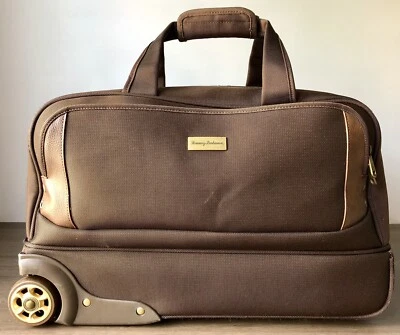 Tommy Bahama Luggage 20 Inch Rolling Suitcase Travel Duffle Bag  Brown - Image 1 of 4