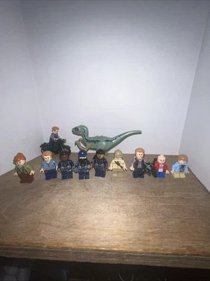 Lego Jurassic World Minifigures Lot Of 10 Mini Figures And One Dinosaur - Image 1 of 4
