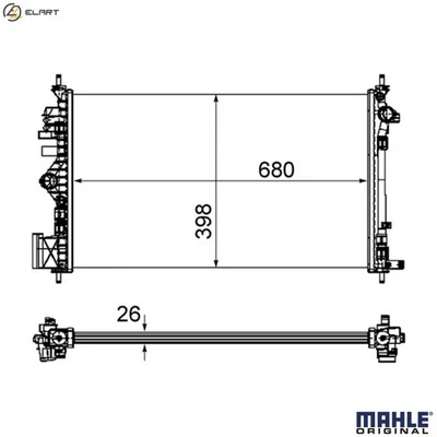 RADIATOR ENGINE COOLING CR 1100 000P FOR VAUXHALL INSIGNIA/Mk  SAAB  OPEL - Image 1 of 4