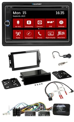 Blaupunkt Bluetooth DAB 2DIN USB DVD Lenkrad Autoradio für Dodge Jeep - Bild 1 von 4
