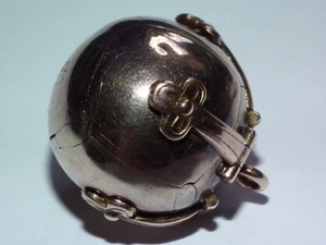 Scarce Large Early Antique c1900 Masonic 9ct Rose Gold Silver Fob / Pendant Orb - Picture 1 of 9