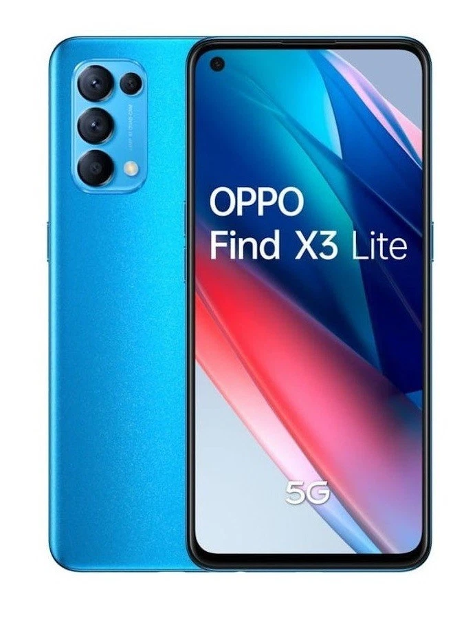 Oppo Find X3 Lite 5G CPH2145 6,43" Azure Blue 128GB 64MP AMOLED Dual Sim Handy - Bild 1 von 1