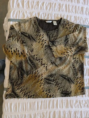 Блузка Laura Ashley сафари анималистический принт размер XL - Изображение 1 из 4