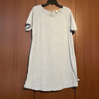 Michael Kors T-Shirt Dress Silver Rhinestone Logo Gray  Cotton XL - Image 1 of 4