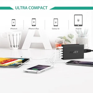 Aukey PA-U37 5 Port 25W USB Charging Station - Afbeelding 1 van 6
