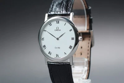 [Near MINT] OMEGA De Ville Cal.1478 White Dial Roman Quartz Men's Watch - Image 1 of 4
