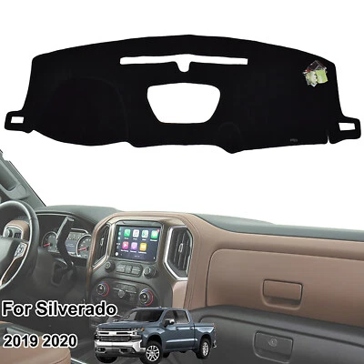 For Chevrolet Silverado 1500 2019-2022 Dash Cover Dashmat Dashboard Mat Carpet - Image 1 of 4