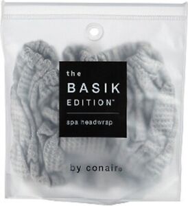 Conair The Basik Edition Spa HeadWrap Grey ~ NEW!!