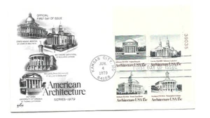 1779-82 Architecture 1979, plate block, ArtCraft FDC - Picture 1 of 1