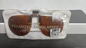 Vintage Polarized Fit Over Clip On Blu-Gard Sunglasses Made In USA New NOS - Picture 1 of 4
