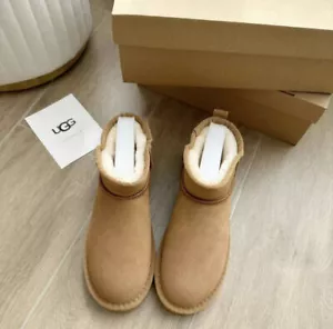 UGG Winter shoes ladies Classic Ultra Mini Boots Ankle Brown Gray Black - Picture 1 of 8